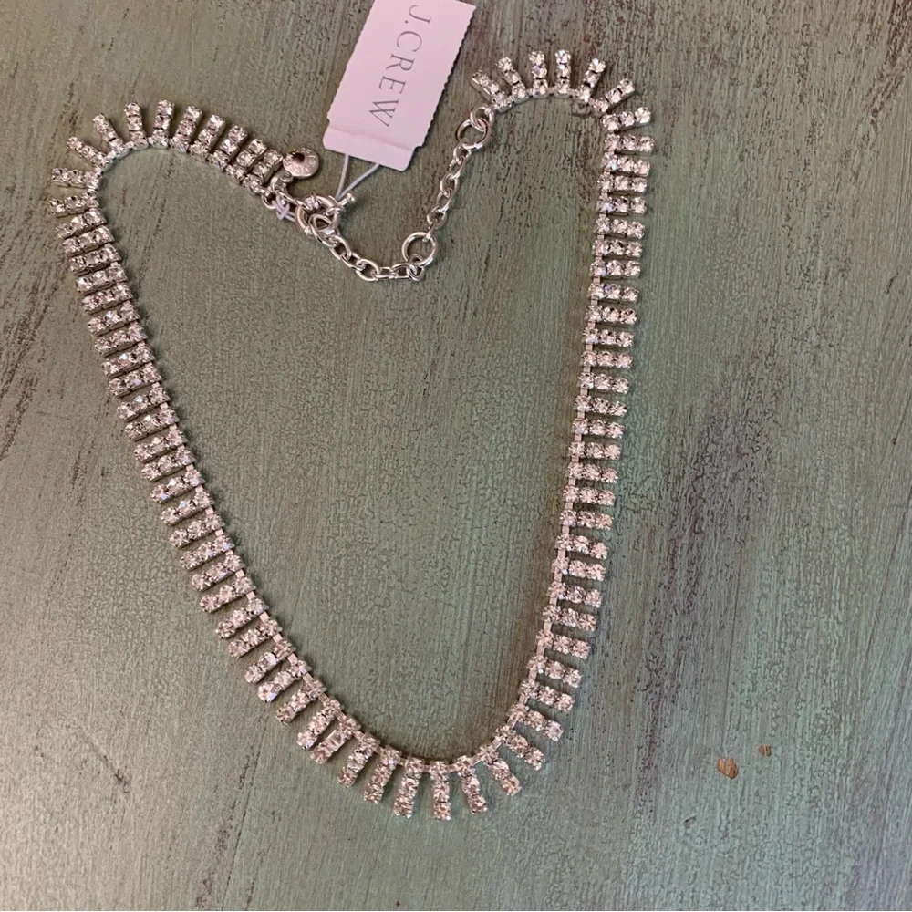 NWT J. Crew Sparkle Crystal Collar Necklace BEAUTIFUL